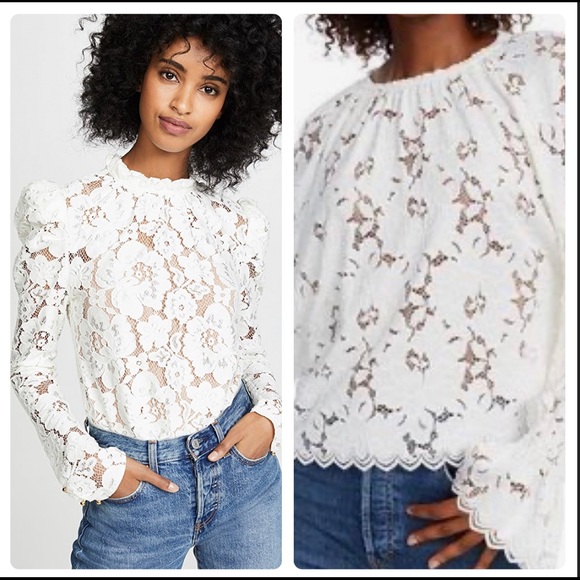 Free People Tops - Free People Olivia Lace Tee
